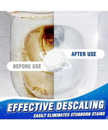 Vacplus Toilet Bowl Cleaner Tablets - 6 Pack with Bleach for Deodorizing & Descaling - Sustained-Release Automatic Toilet Tank Cleaners - Household Stain Fighter - 6 Count - Buy Online on GoSupps.com