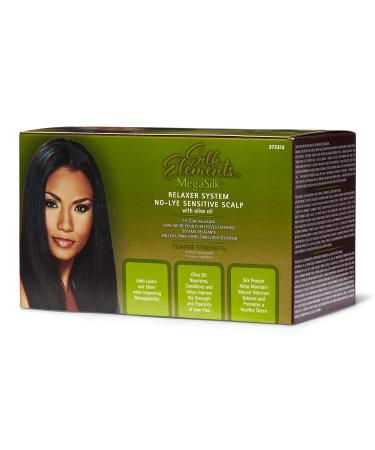 Silk Elements Olive Oil No-Lye Hair Relaxer - Course Hair Treatment - Buy Online on GoSupps.com