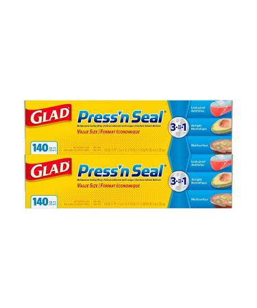 An item of Glad Press N Seal Plastic Wrap, 2 pk./140 sq. ft.- Bulk Discount 140 Sq Ft (Pack of 2)