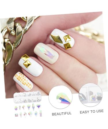 COHEALI 1 Box Diy Diamond Nail Art Set Nail Salon Decor Diy Charms Nail Charms Manicure Decoration Nail Art Embellishment Nail Rhinestones Decor Nail Decors Girl Supplies Metal - Buy Online on GoSupps.com