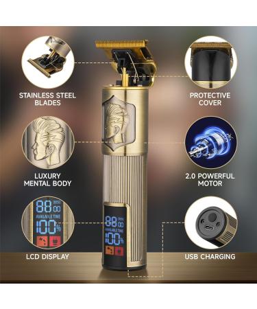 Professional Hair Clippers for Men - Zero Gapped Trimmer & Cordless Grooming Kit | T Blade Edgers & Beard Trimmers for Barbers - Perfect Gift for Him - Buy Online on GoSupps.com