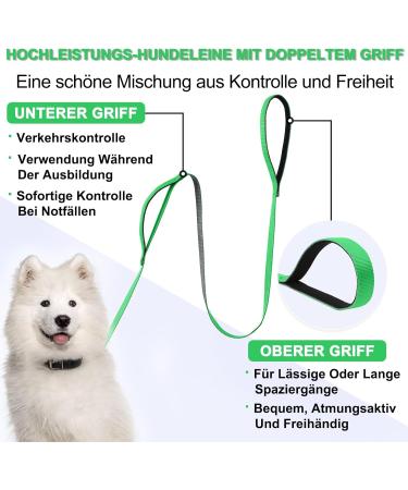 Demigreat 1.5m / 3m / 5m Dog Training Leash - Padded Handle Robust Long Line for Small to Large Dogs 10ft Green - International Shipping Available - Buy Online on GoSupps.com