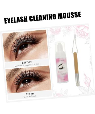 FOMIYES 2pcs Eyelash Cleansing Mousse Lash Cleaner Lash Foam Eyelash Mascara Shampoo Makeup Remover Make up 1 count (Pack of 1) As Shownx2pcs - Buy Online on GoSupps.com