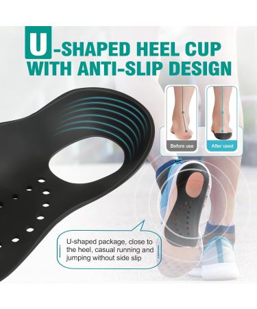 Arch Support Orthotics Shoe Inserts for Foot Pain Relief | Sizes for Men & Women | Ideal for Flat Feet Plantar Fasciitis | Black Size M - Buy Online on GoSupps.com