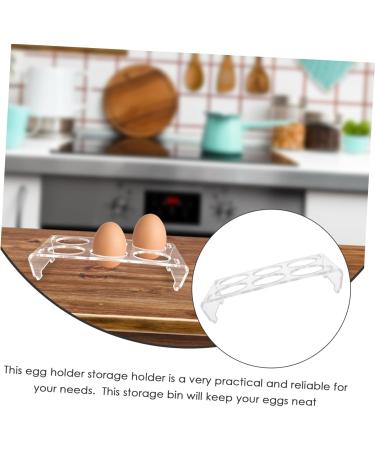 Uonlytech 1 Set Egg Holder Dispenser for Refrigerator Eggs Food Tray Fridge Filling Mustard Acrylic - Buy Online on GoSupps.com