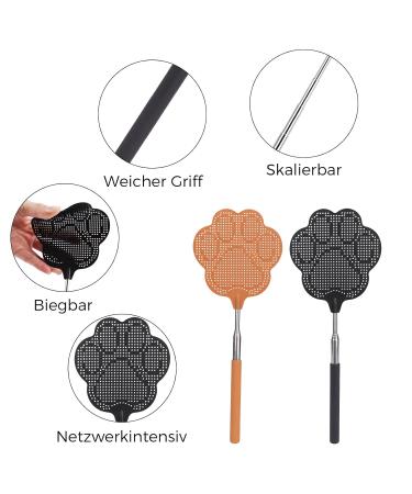 Buy Takuza Fly Gossip - 2 Pieces Pest Control with Mosquito Scraper | Effective Against Flies Wasps & Insects (Black & Brown) - Buy Online on GoSupps.com