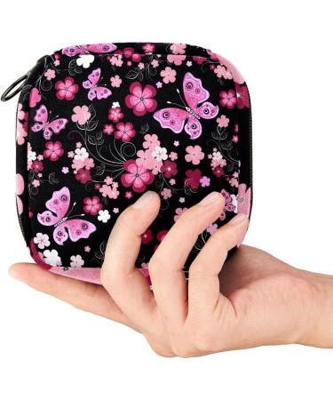 Portable Storage Bags for Women's Bandages - Flowers & Butterflies - Perfect for Teens & Women - Ideal for Menstruation & First Period - Buy Online on GoSupps.com