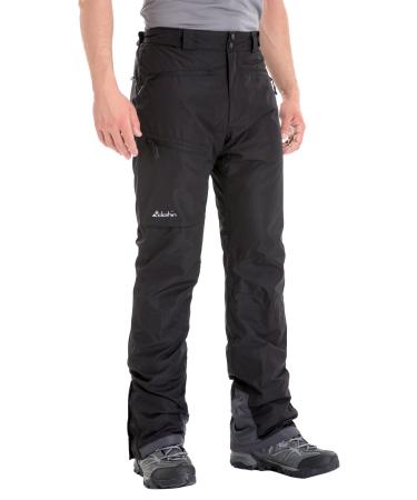 clothin Men's Insulated Ski Pant Fleece-Lined Waterproof Snow Pants X-Large Black