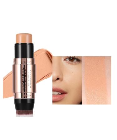 Double-headed highlighter and contour stick natural three-dimensional shadow nose shadow concealer makeup(04) 1 count (Pack of 1) 04