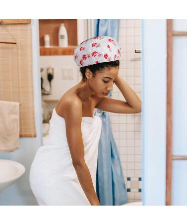 3 Pcs Waterproof Reusable Shower Caps with Elastic Band - Ideal for Long Hair - Great for Women, Ladies, Girls, Kids - Perfect for Spa and Salon Use - Buy Online on GoSupps.com