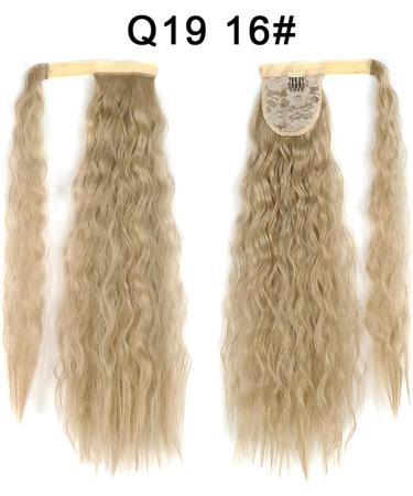 Ponytail Extension Ponytail Extensions for Women Long Curly Ponytail Natural hair extension Wrap on Clip Hair Blonde Black Horse Tail Synthetic Ponytail Hair Extension(Q19 16) 22INCHES Q19 16 - Buy Online on GoSupps.com