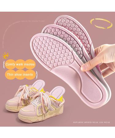 Thin Insoles for Women - Comfortable Shoe Inserts for All-Day Support & Hiking | Size S (7.5-8 - Buy Online on GoSupps.com