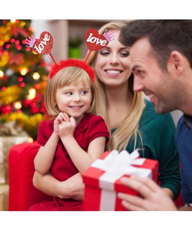 UNVOJL 4 Pieces Valentines Day Red Headband Glitter Love Hair Band Red Love Heart Headband Lip Bopper Headband Hair Hoop for Women Wedding Birthday Gift - Buy Online on GoSupps.com