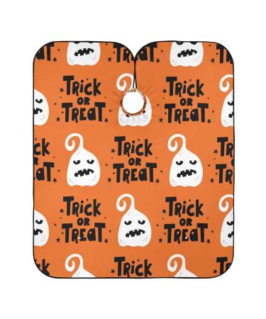 Kigai Happy Halloween Barber Cape Professional Salon Hair Cutting Cape with Adjustable Snap Closure Waterproof Hairdressing Cape Haircut Cape for Men Women