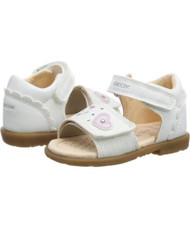 Geox Baby Girl's B Verred D Sandals - 7.5 UK Child - White | Shop Now - Buy Online on GoSupps.com