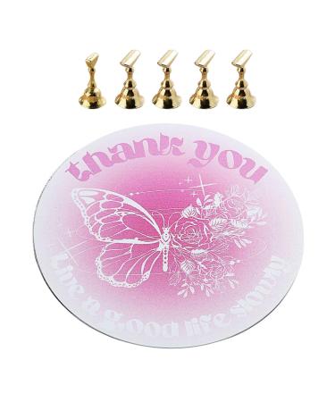 Round Practice Stand Tips Display Stand Trainning False Tips Holder Salon Home Manicure Tool Multi-color