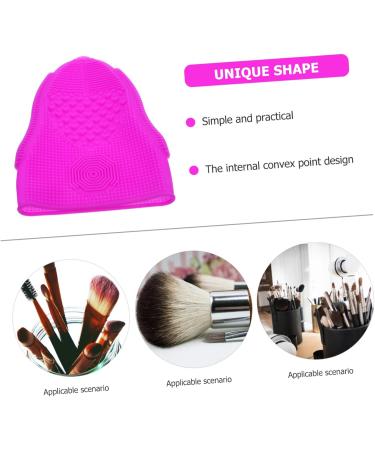 Didiseaon Makeup Brush Cleaning Pad Cosmetic Brush Cleaner Facial Cleaner Facial Cleansing Pads Soft Silicone Face Facial Tool Scrubber Silicone Brush Cleaning Pad Disc Mat Purple Silica Gel 19x13cm Purple - Buy Online on GoSupps.com