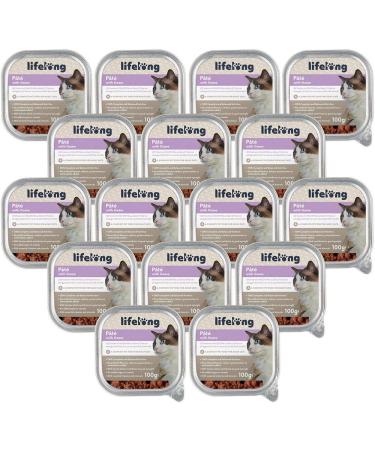 Lifelong Cat Food Pate with Venison - 100g Pack of 16 | Premium Quality International Shipping - Buy Online on GoSupps.com