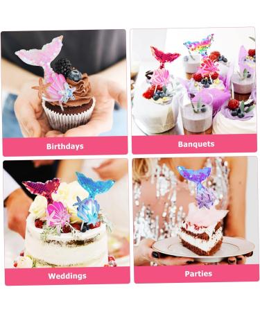 UPKOCH 18 Pcs Cake Decoration Seashell Decor Ocean Decorations Under The Sea Cupcake Topper Mermaid Cupcake Topper Under The Sea Cake Picks Toothpick Birthday Party Supplies Cloth Wedding - Buy Online on GoSupps.com