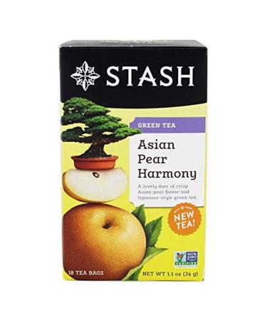 Stash Tea Green Tea Asian Pear Harmony 18 Tea Bags 1.1 oz (34 g)