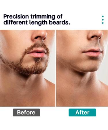 Men's Beard Trimmer - 20 Length Adjustable Stainless Steel T-Blade Cordless IPX7 Waterproof with LED Display - Buy Online on GoSupps.com