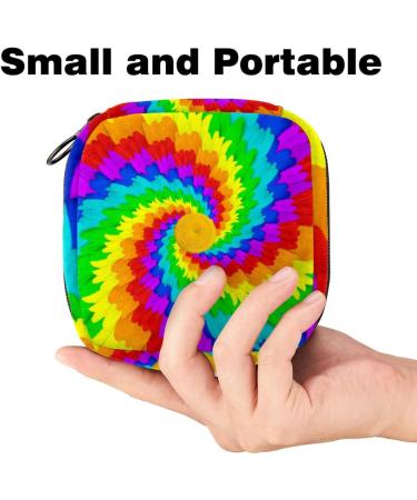 Buy Muoooum Whirlpool Stripe Swirring Women's Portable Period Pocket | Menstruation Cup & Silent Pad Holder - Ideal for Teens - Color 4 4.7x6.6x6.6 in/12x17x17 cm - International Shipping Available - Buy Online on GoSupps.com