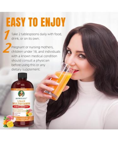 IFITKEEP Liquid Multivitamin Hair Growth Support Healthy Skin Promote Thicker Fuller Hair Reduce Wrinkles & Fine Lines 15.22 fl oz - Buy Online on GoSupps.com