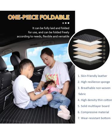Portable Car Bed Mattress for Travel | Back Seat Camping Mattress | Comfortable Sleeping Solution in Nero (Size A) - Buy Online on GoSupps.com