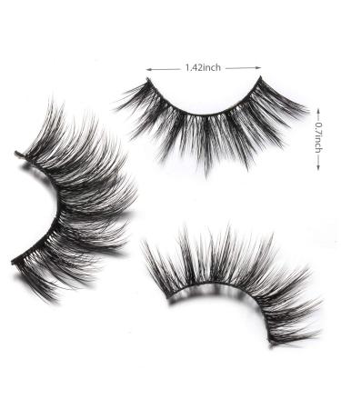 Dysilk 6D Fluffy Artificial Eyelashes - Natural False Lashes Eyelash Extensions Reusable - 5 Pairs (1 Pack) | International Shipping Available - Buy Online on GoSupps.com