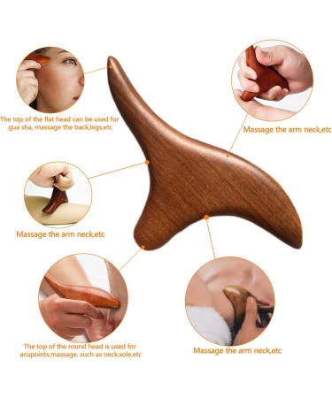 2-Piece Wooden Massage Roller Set - Back & Body Relief Trigger Point Therapy Tool for Neck Legs & More - Buy Online on GoSupps.com