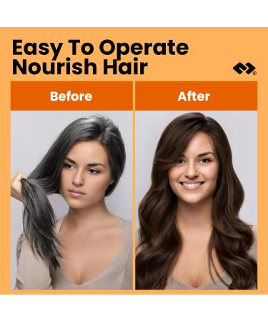 MOHOPE Dark Brown Hair Color Shampoo - 3 in 1 Instant Hair Dye for Gray Coverage | Semi-Permanent 20-Minute Application Lasts 30 Days | Safe & Natural Ingredients - 14.1 Fl Oz (400ml - Buy Online on GoSupps.com