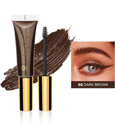 LXZJJM Waterproof Eyebrow Tint Long Lasting Brow Stain Smudge Proof Eyebrow Stain All Day Hold Shape Brows (02 DARK BROWN 0.40 FL.OZ/12ml) 12 ml (Pack of 1) 02 DARK BROWN - Buy Online on GoSupps.com