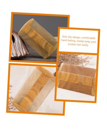 Frcolor 3-St Green Sandalwood Mustache Brush & Pocket-Sized Double Row Beard Comb for Men | Stylish Frisierkamm for Grooming - Buy Online on GoSupps.com