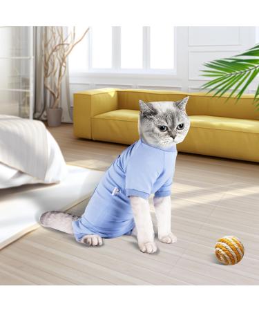 Buy Lollanda Katzenbody - Recovery Suit for Cats After Surgery | Surgical Suit for Abdominal Wounds | Comfortable Relaxation Suit (Blue M) - International Shipping Available - Buy Online on GoSupps.com