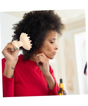 Healeved Wooden Massage Comb - Scalp Gua Sha Head Massager for Hair Washing & Dandruff Relief | Creative Beech Hand Massage Device for Adults & Kids - Buy Online on GoSupps.com