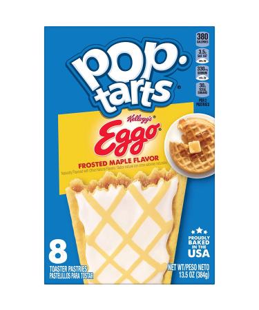 Pop-Tarts Eggo Toaster Pastries - Frosted Maple Flavor (96 Pack) | Breakfast Foods and Kids Snacks - Buy Online on GoSupps.com