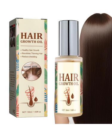 Natural Hair Growth Oil 50ml Strengthening and Thickening Natural Hair Oil Beauty Treatment for Scalp Texturizing Routine Daily Use Blow Drying and Styling