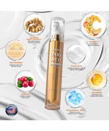 Dark Spot Remover For Face Skin Care Serum Dark Spot Corrector For Face Age Spot Remover with Massage Roller (0.67 Fl Oz) Unscented - Buy Online on GoSupps.com