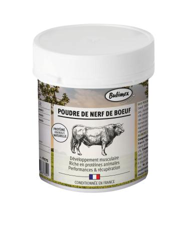 Bubimex - Beef Nerve Powder - 100% Natural Food Supplement for Dogs and Cats - Rich in Protein - Muscle Development Performance and Recovery - 400g