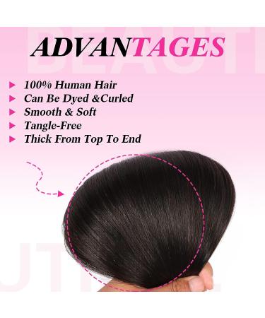 Real Human Hair Clip in Extensions - Brazilian Remy Straight Hair 18 Inch 1B Natural Black - 100% Human Hair, Double Weft, 8pcs Set with 18 Clips, 70g Handmade - Buy Online on GoSupps.com