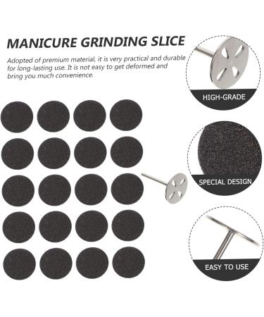 Ipetboom 1 Set Nail Polishing Sheets Nail Implements Stainless Steel Disc Electric Tool Foot Nail Accessories Manicure Grinding Slices Nail Tool Grinding Feet Stainless Steel - Buy Online on GoSupps.com