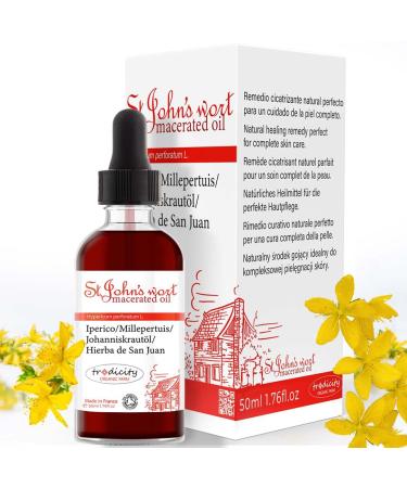 Strong Johanniskraut oil massage oil oil skin and hair.Massage oil against cellulite and stretch marks (pregnancy) Massage oil for the muscle and joints.Facial oil 50 ml