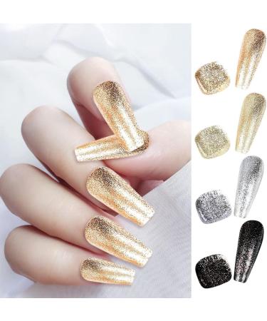 Reflective Gel Nail Polish UV Gel Shiny Platinum Nail Art Lasting Shiny 5ml Platinum Glitter Nail Polish Varnish Manicure Gel - (Color: Black) - Buy Online on GoSupps.com