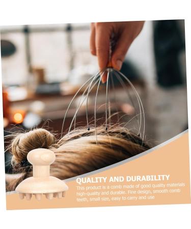 Healeved Wooden Massage Comb - Scalp Gua Sha Head Massager for Hair Washing & Dandruff Relief | Creative Beech Hand Massage Device for Adults & Kids - Buy Online on GoSupps.com