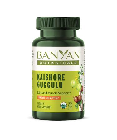 Banyan Botanicals Kaishore Guggulu Organic Joint Support Supplement Traditional Blend that Supports Healthy Joints Muscles and Connective Tissue* 90 tablets Non-GMO Sustainably Sourced Vegan