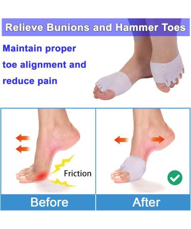3 Pairs Toe Separators & Metatarsal Pads Soft Breathable Foot Cushions for Blisters Morton s Neuroma Diabetic Feet & Bunion Pain Relief - Perfect for Comfort - Buy Online on GoSupps.com