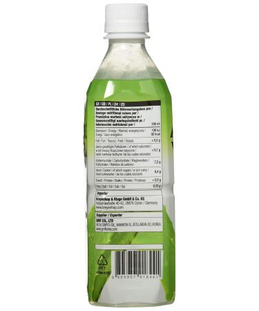 Buy Allgroo Aloe Vera Drink - Refreshing Pure Honey Flavor (12 x 500 ml) - Premium Aloe Vera Beverage from South Korea - International Shipping Available - Buy Online on GoSupps.com