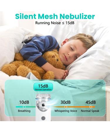 Portable Inhalation Device Set for Children & Adults | Quiet 30dB Inhaler for Respiratory Relief | Includes 2 Mouthpieces & Masks | Ideal for Home & Travel - Buy Online on GoSupps.com