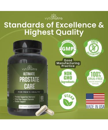 Ultimate Prostate Supplement for Men Vegan Saw Palmetto, Nettle Root, Pygeum, Turmeric, Zinc, Vitamin D3 Supports Healthy Prostate Function & Urinary Health 60 Capsules (Pack of 1) 60 Count (Pack of 1) - Buy Online on GoSupps.com