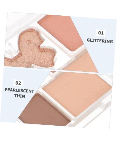 VINTORKY Plastic Pink Eyeshadow Palette Eye Shadow Plate Glitter Eyeshadow Makeup Tray - Buy Online on GoSupps.com